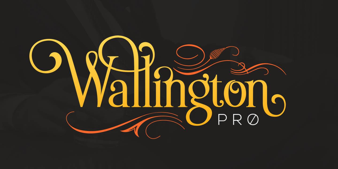 Пример шрифта Wallington Pro #1